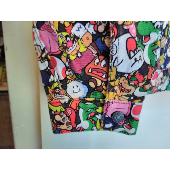 Levi x Super Mario Trucker Jacket Size XL Nintendo - Picture 9 of 11